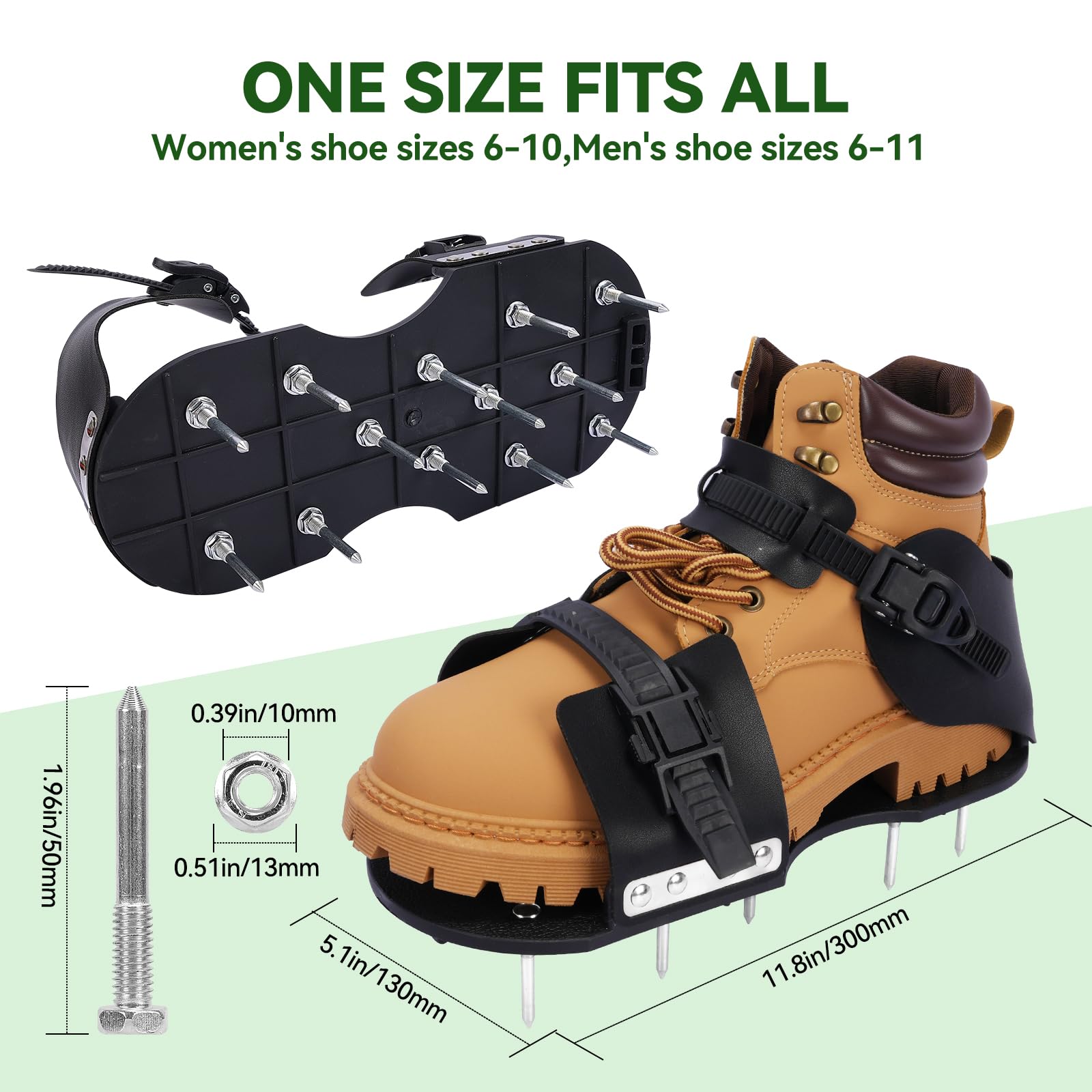 HFH aerator shoes spikes deep penetration for better soil aeration