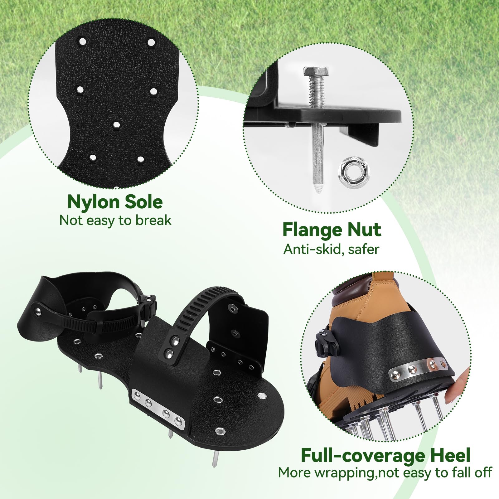 HFH secure-fit buckle system keeps shoes in place on uneven terrain