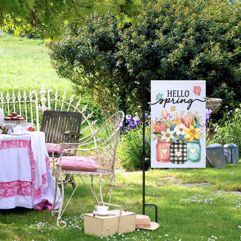 HFKPJRT DIY garden flag pattern application ideas for seasonal decor
