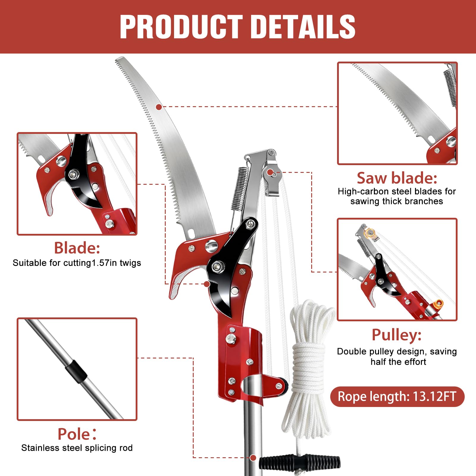 hfshimlux built-in rebound spring provides smooth reset after each cut.