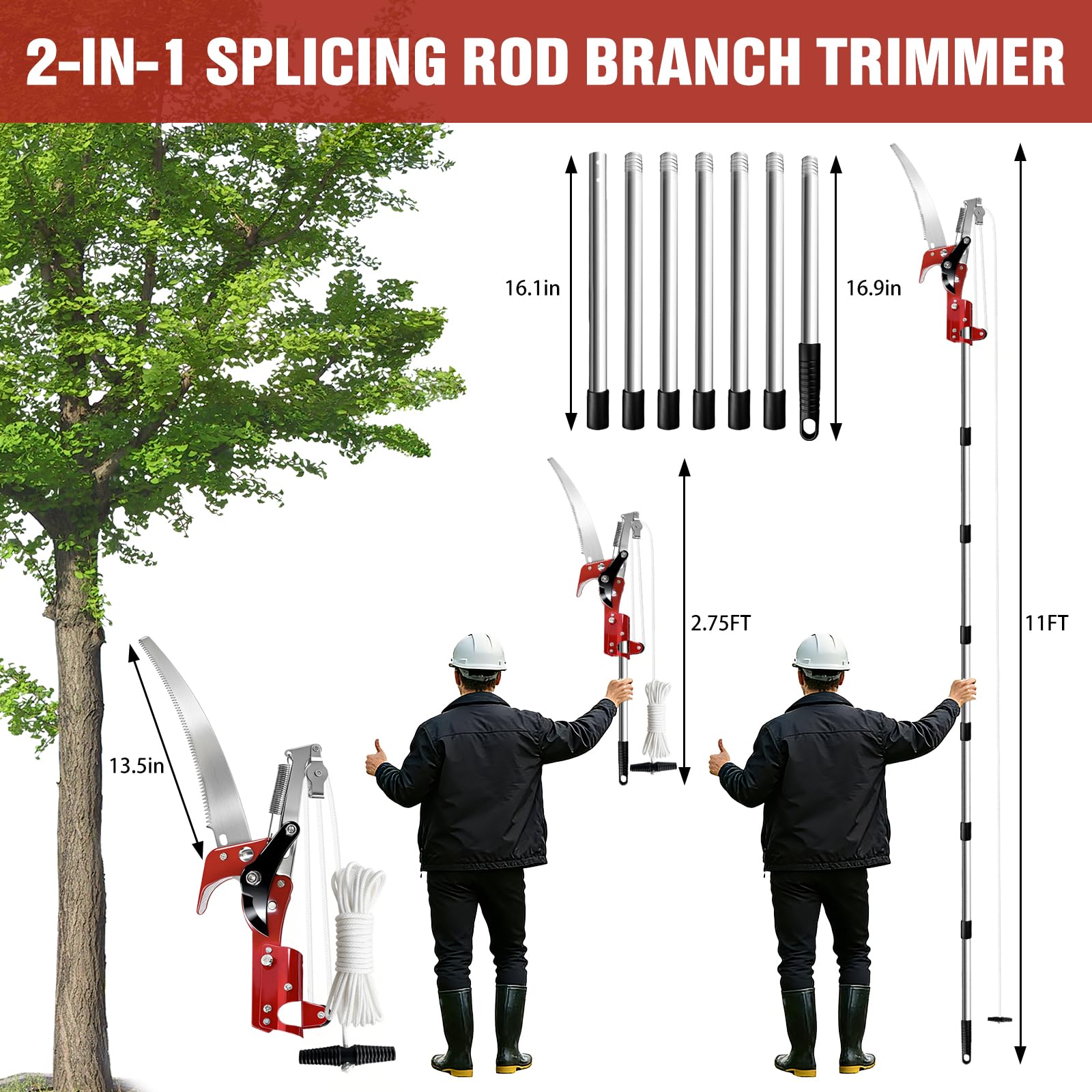 hfshimlux lightweight balanced design reduces fatigue during pruning sessions.