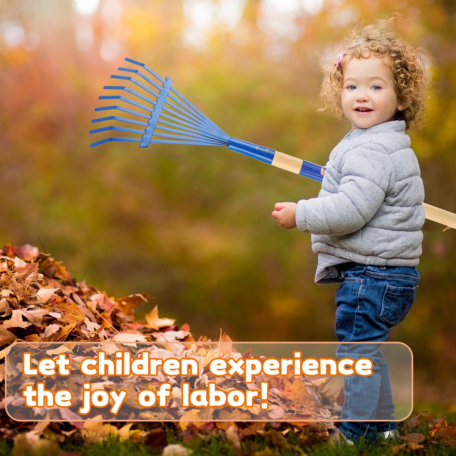 HFXXAD kids garden tool set in blue appeals to children
