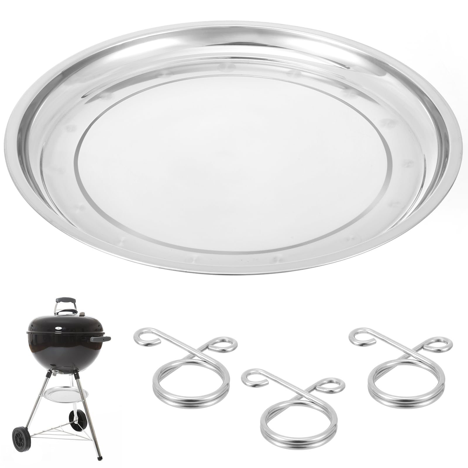 HFYZZ ash catcher pan for Weber 22-inch kettles with secure ash collection.