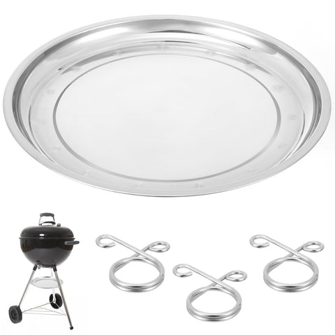 HFYZZ ash catcher pan for Weber 22-inch kettles with secure ash collection.