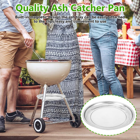 Generous ash capacity 13.58 x 0.98 inches fits multiple grill models.