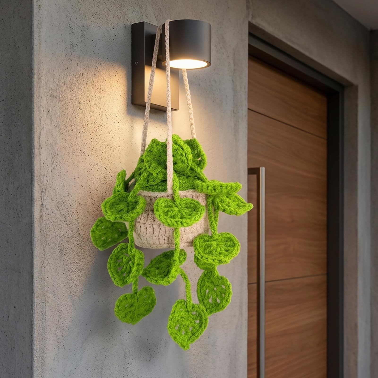 HFZRZFH boho crochet plant hanging basket interior sway may enhance driving ambiance