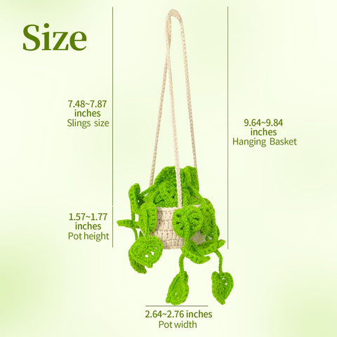 HFZRZFH boho crochet plant hanging basket soft polyester texture feels gentle