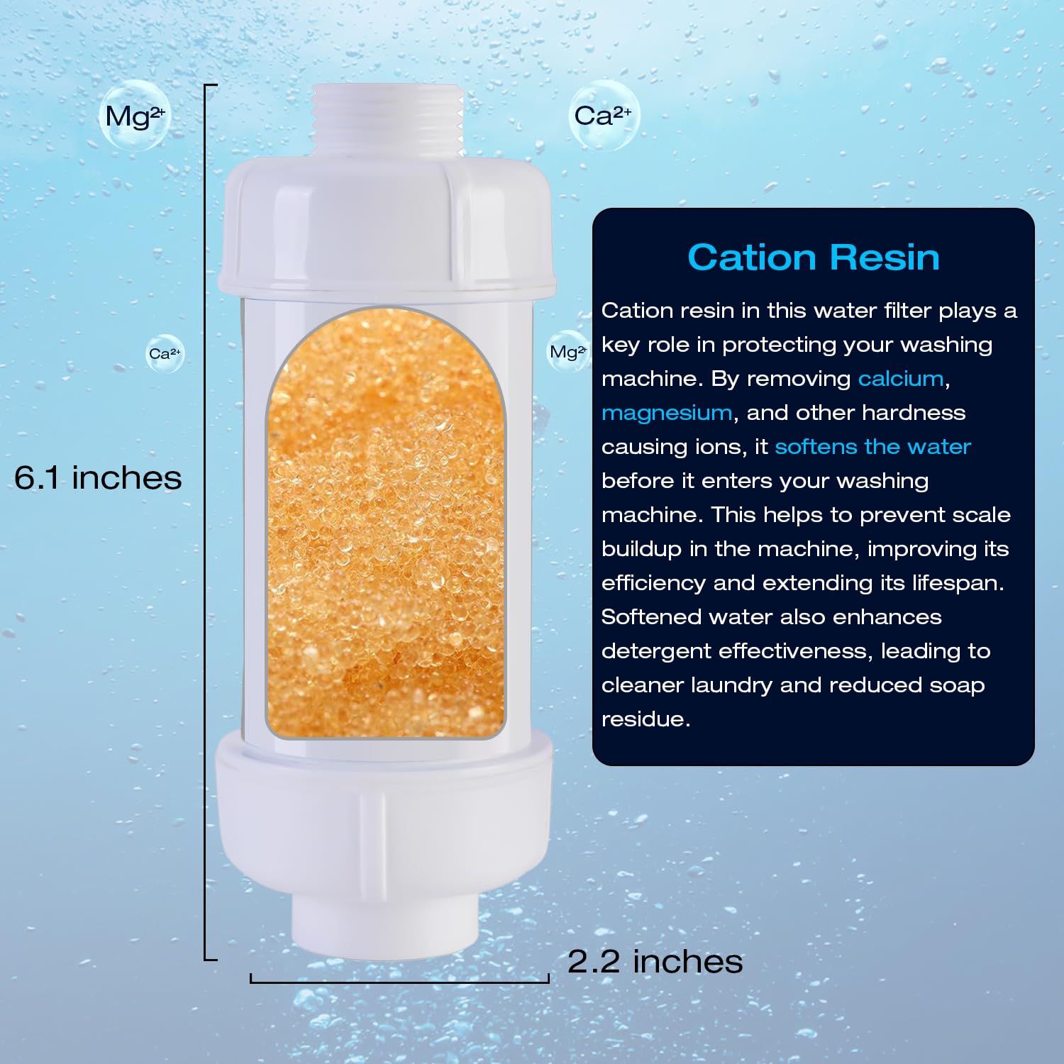 H G Lifestyles well water compatible filter for flexible home use