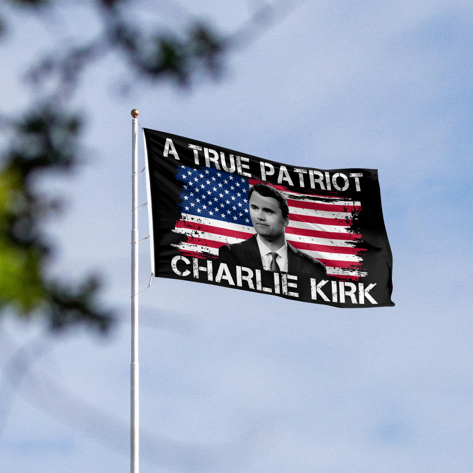 HGCO True Patriot flag HD print delivers bright colors up close.