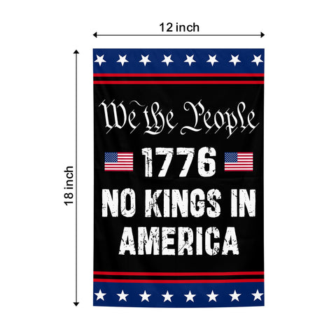 HGCO We The People 1776 flag back view with identical design for both sides.