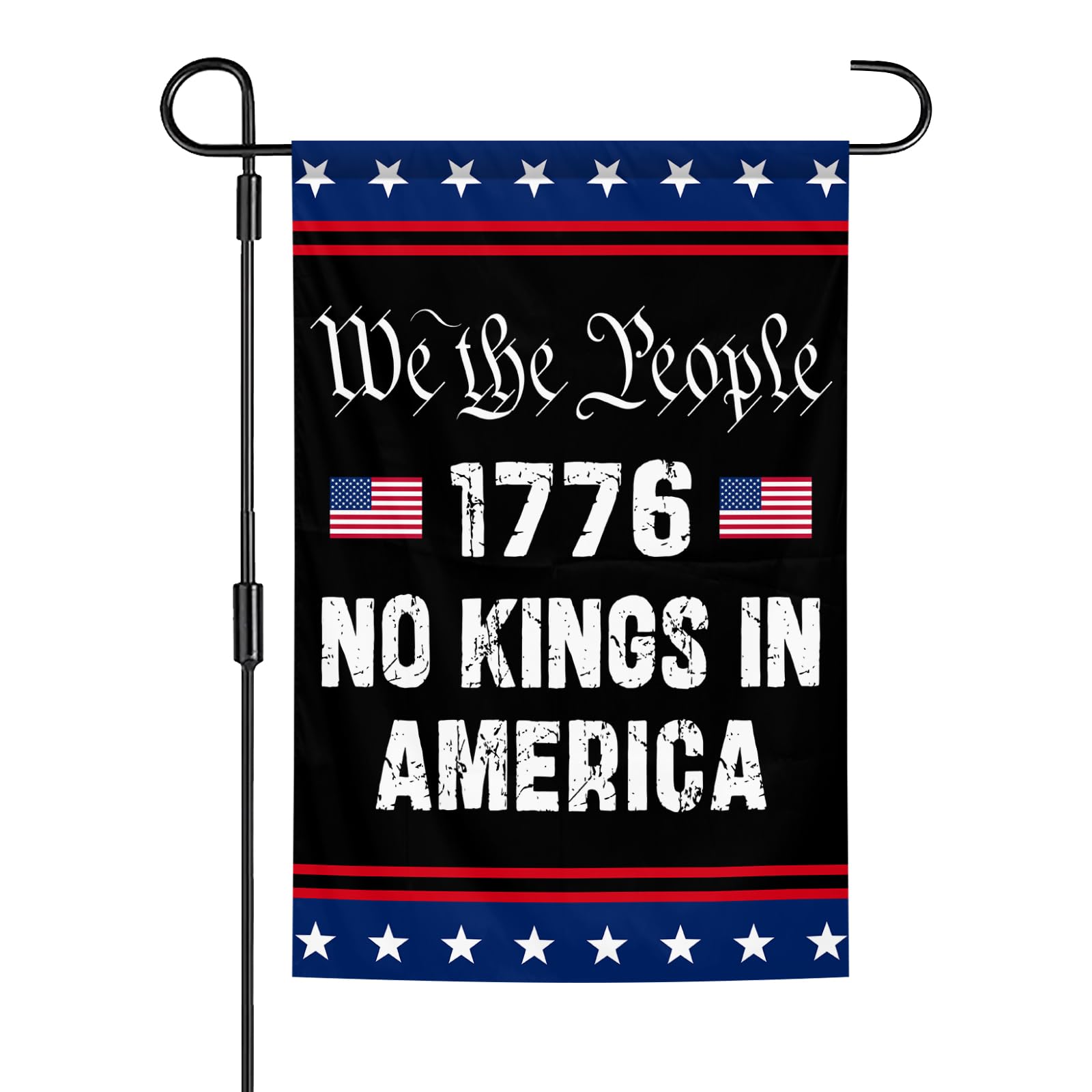 HGCO We The People 1776 flag front view shows double-sided bright printing for outdoors.