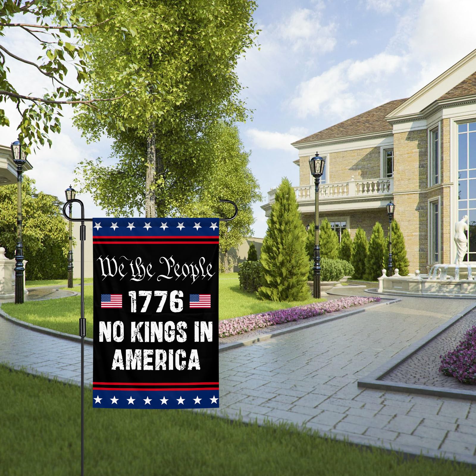 HGCO We The People 1776 flag crafted from 100% polyester for long-lasting use.