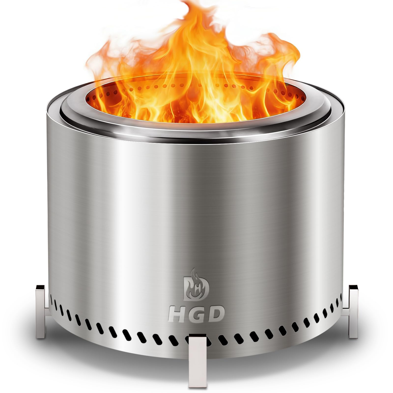 HGD 20inch smokeless fire pit flames for a warm patio vibe