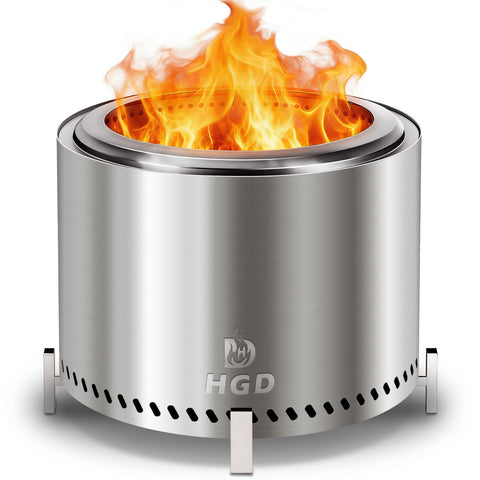 HGD 20inch smokeless fire pit flames for a warm patio vibe