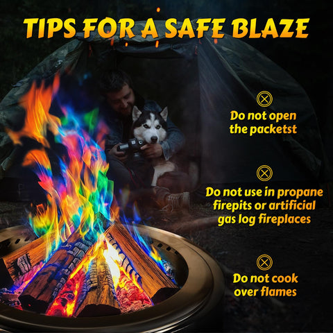 HGD outdoor campfire with color-changing flames for gatherings.