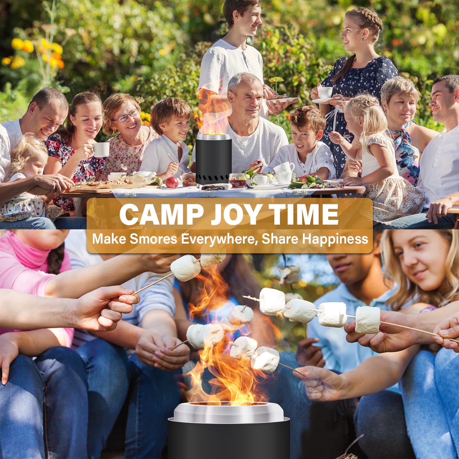HGD camping fire pit mini stove for mobile warmth.