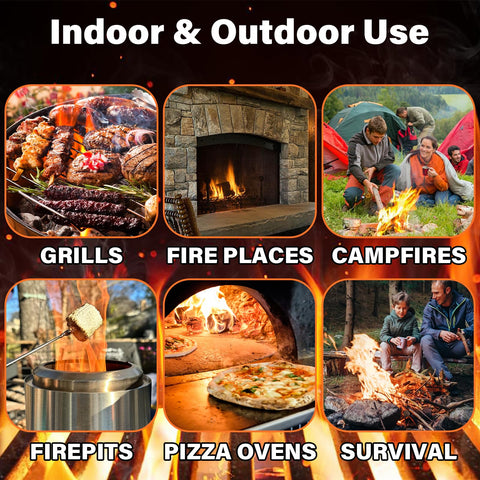 HGD Fire Starter versatile for BBQ, fireplace, campfire, and smoker.