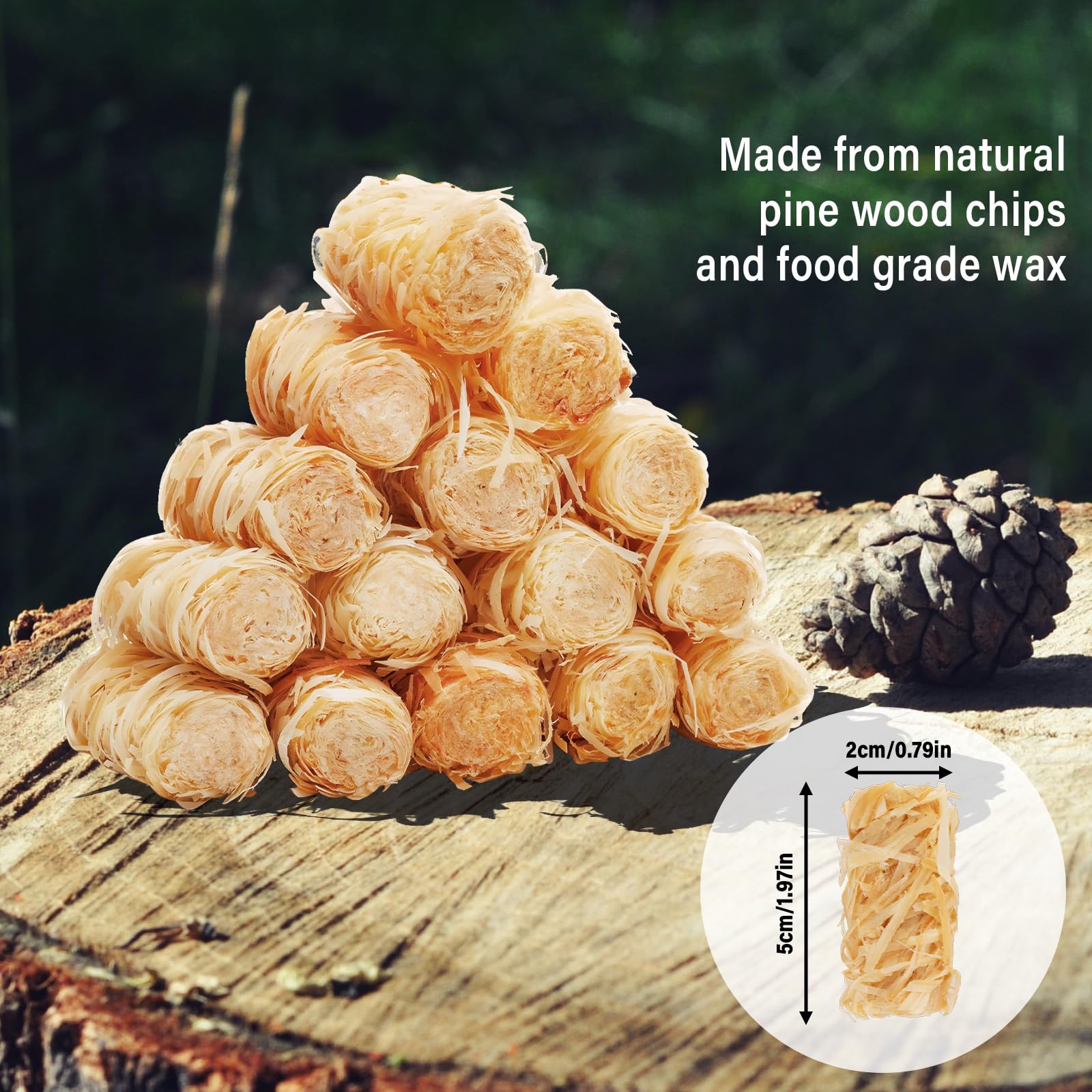 HGD Fire Starter wood shavings wax for indoor and outdoor use.