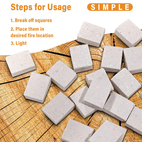 HGD fire starters for indoor and outdoor use on grills and stoves.
