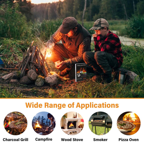 HGD natural pine-wax materials for eco-friendly ignition.