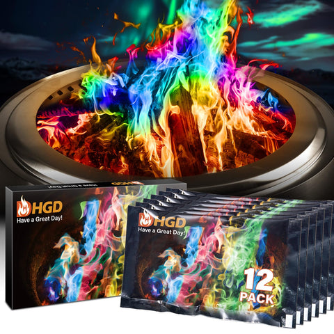 HGD Magic Campfire packets in packaging ready for easy outdoor use.
