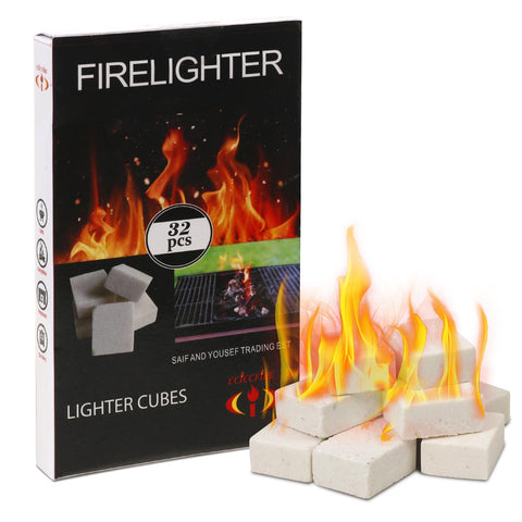 HGD natural fire starters 32-cube pack for quick outdoor ignition.