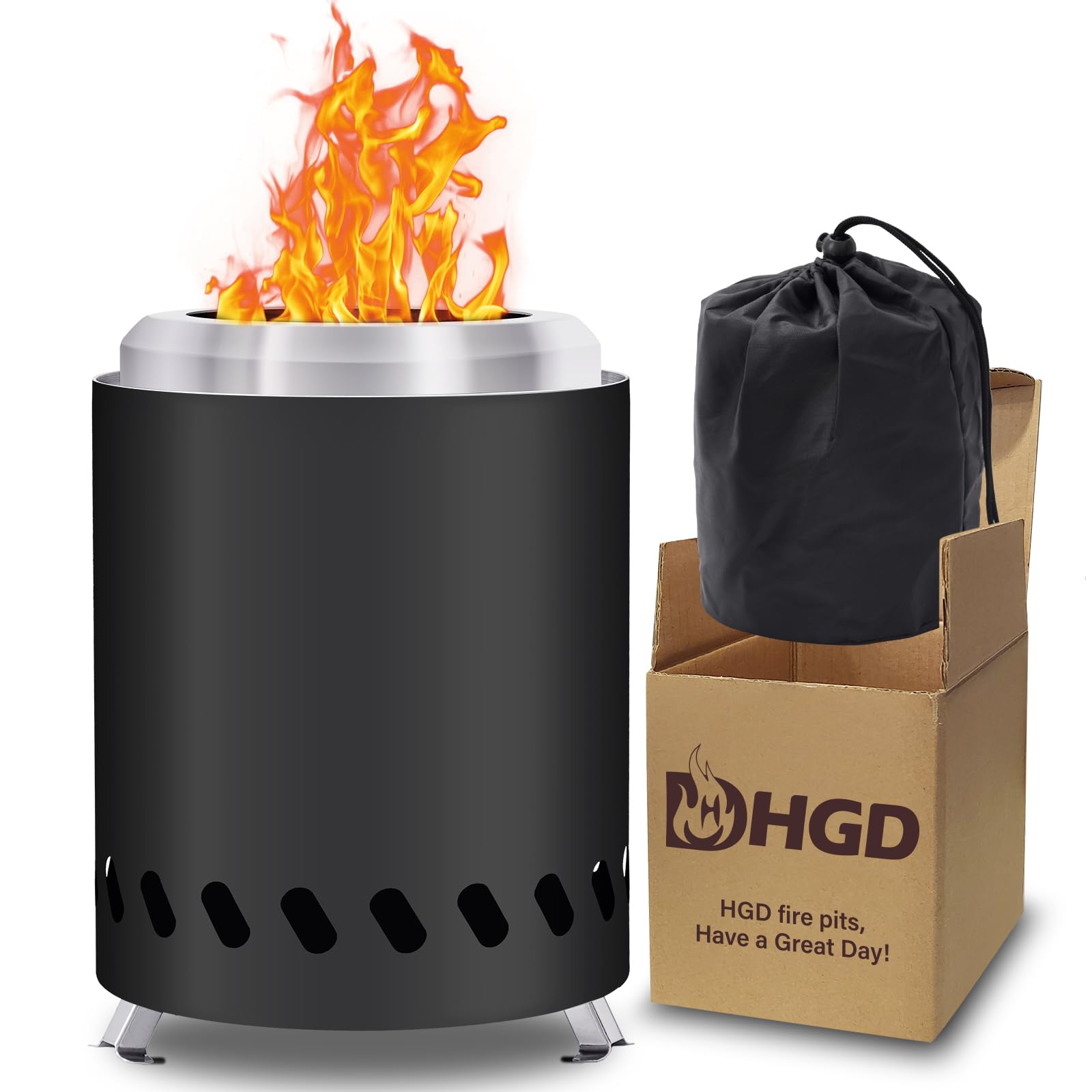 HGD Small Tabletop Fire Pit showcases compact design for easy outdoor gathering.