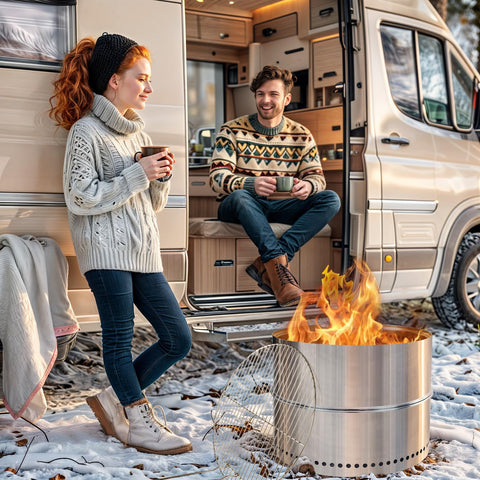 HGD wood-burning ambiance enhances cozy backyard gatherings.