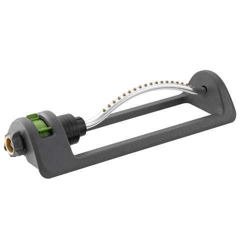 HH Together lawn sprinkler with brass-nozzle heads for consistent watering across a yard