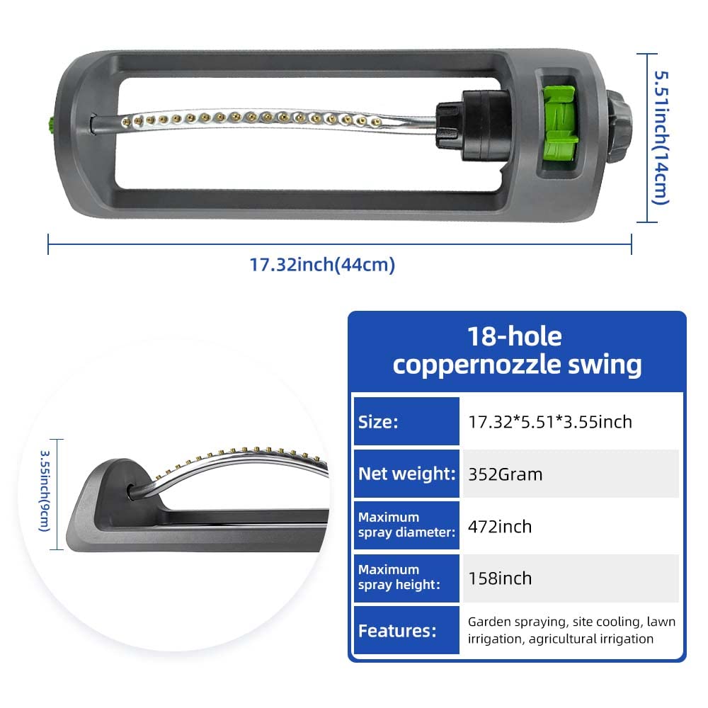 HH Together sprinkler featuring a turbo-driven motor for smooth operation