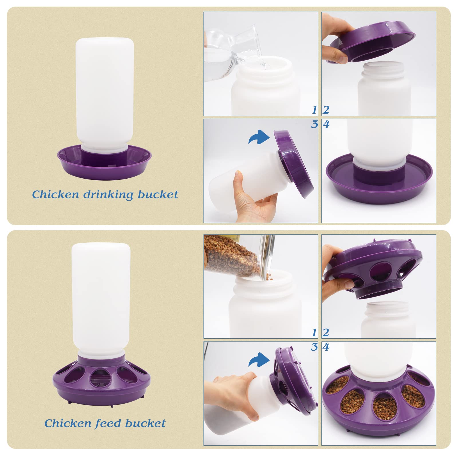 HHNIULI chick waterer assembly designed for easy installation.