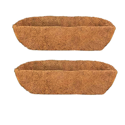 HHTHH 24-inch trough coco liner in a window box, moisture retention for healthy plants.