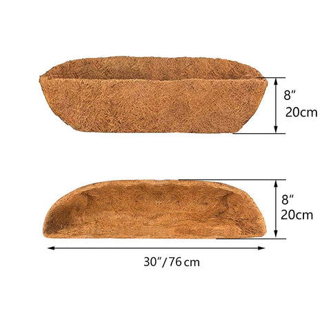 HHTHH coconut fiber liner closeup highlights natural texture and breathable material.
