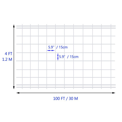 HHTHH trellis netting close-up showing 5.9x5.9 inch mesh for versatile support.