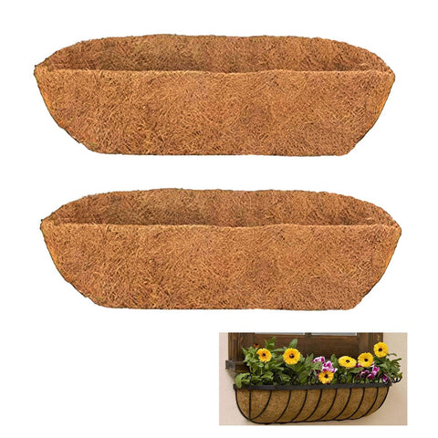 The HHTHH trough coco liner for 30-inch planters keeps roots moist and tidy.
