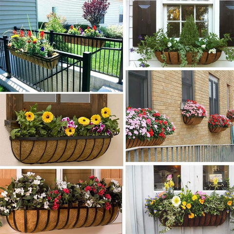 HHTHH window box setup with coco liner, ready for ivy or flowers.