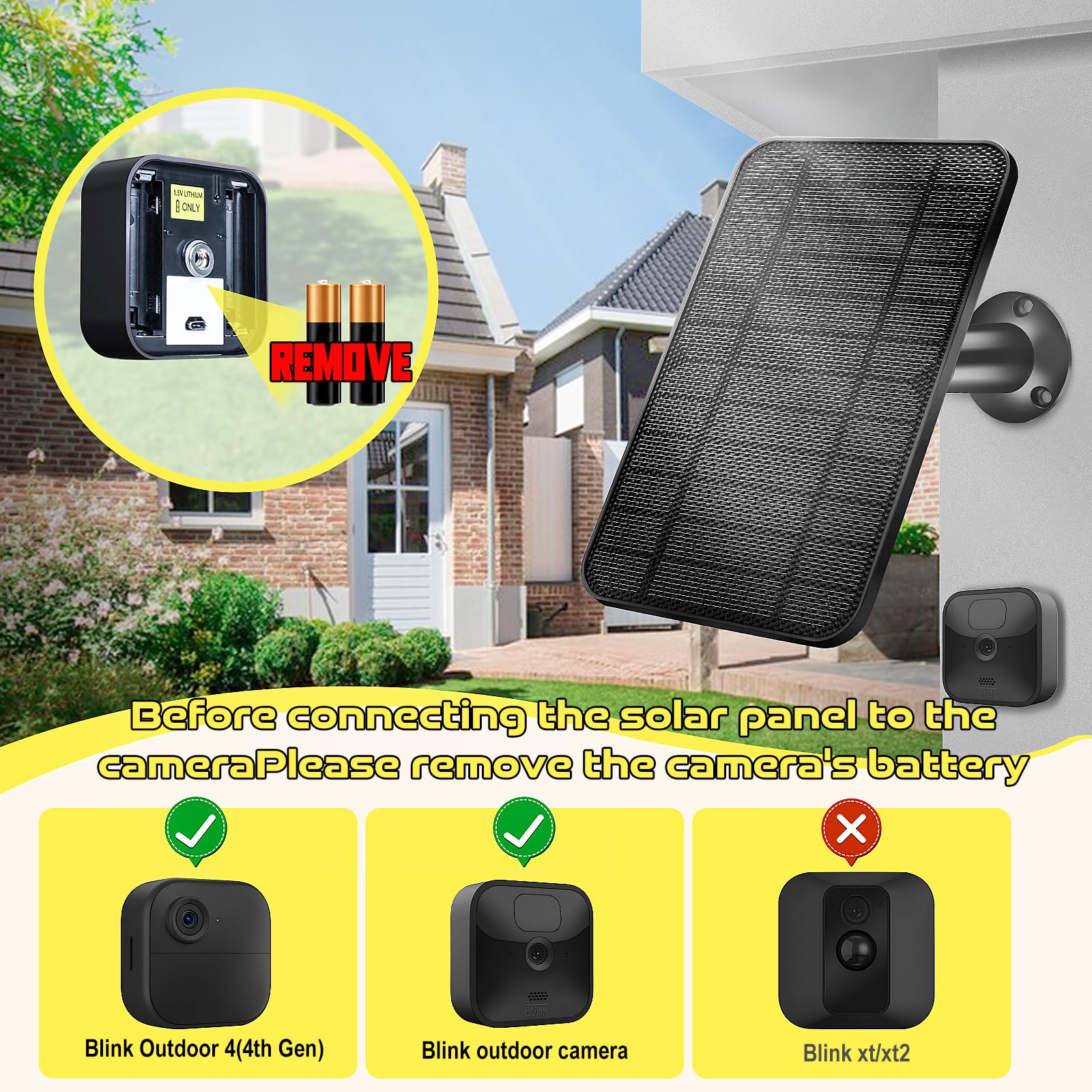 Hhuiyu 2600mAh battery for extended solar charging during outdoor use