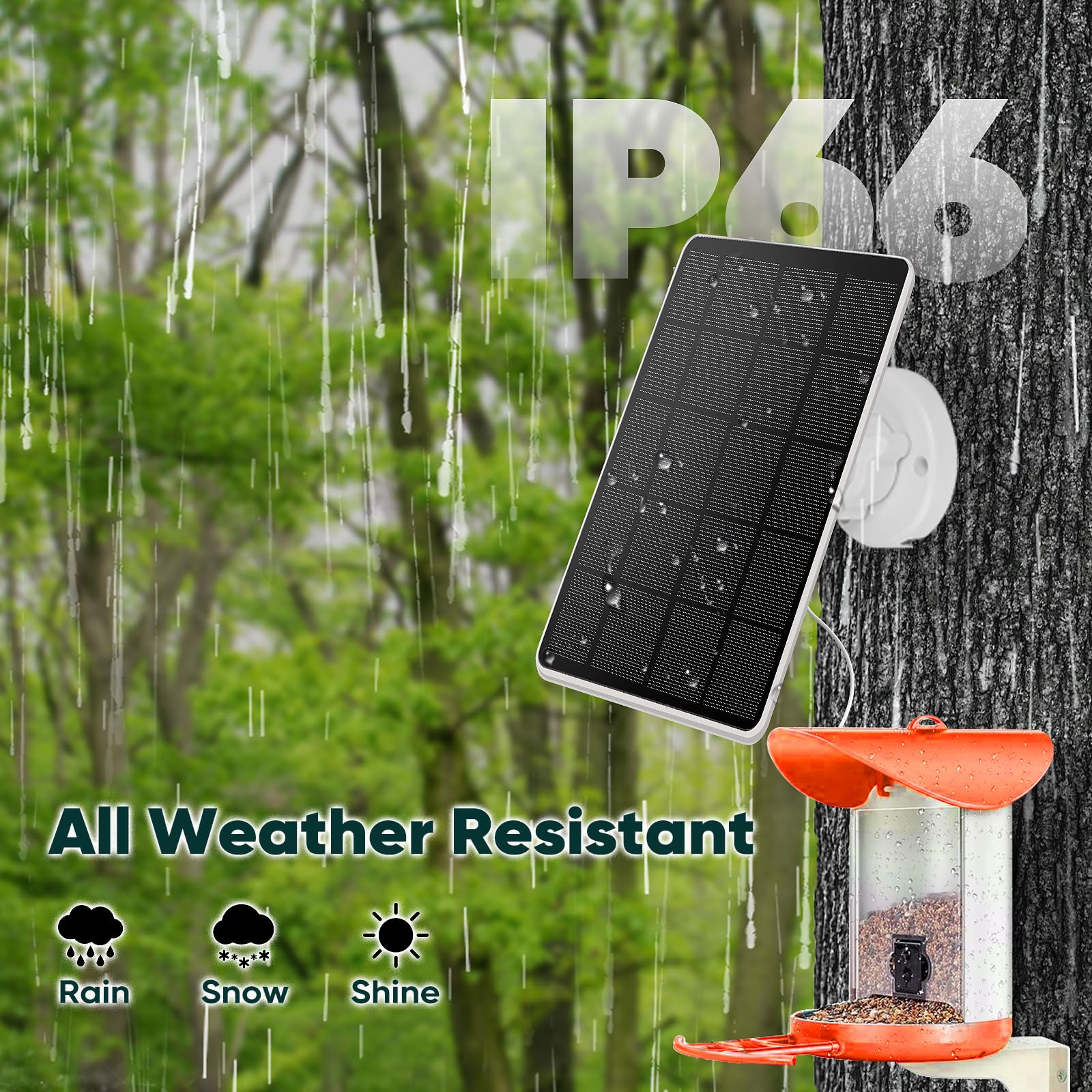 Hhuiyu all-season energy keeps cameras powered across seasons.