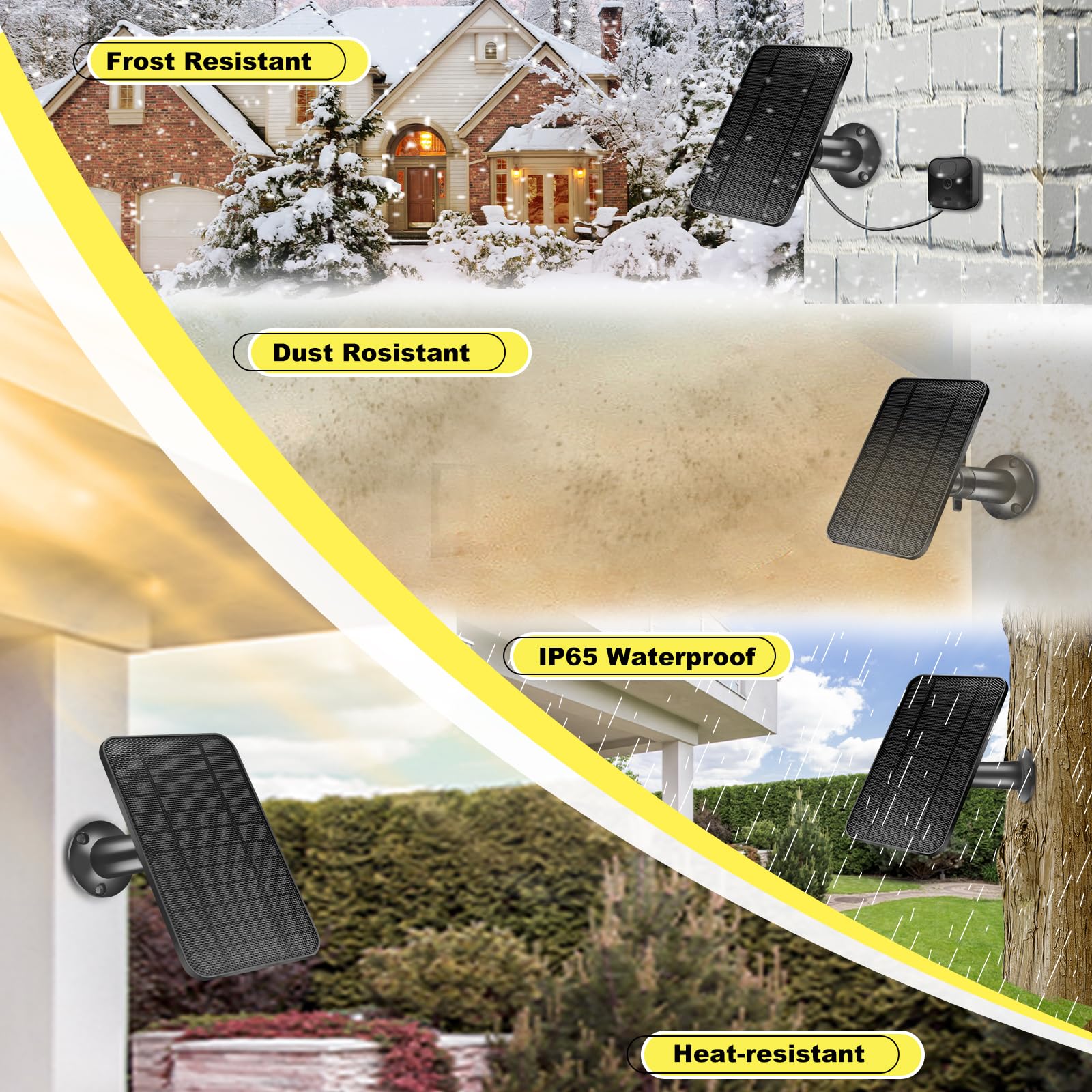 Hhuiyu 360-degree rotating bracket for optimal sun exposure and faster charging