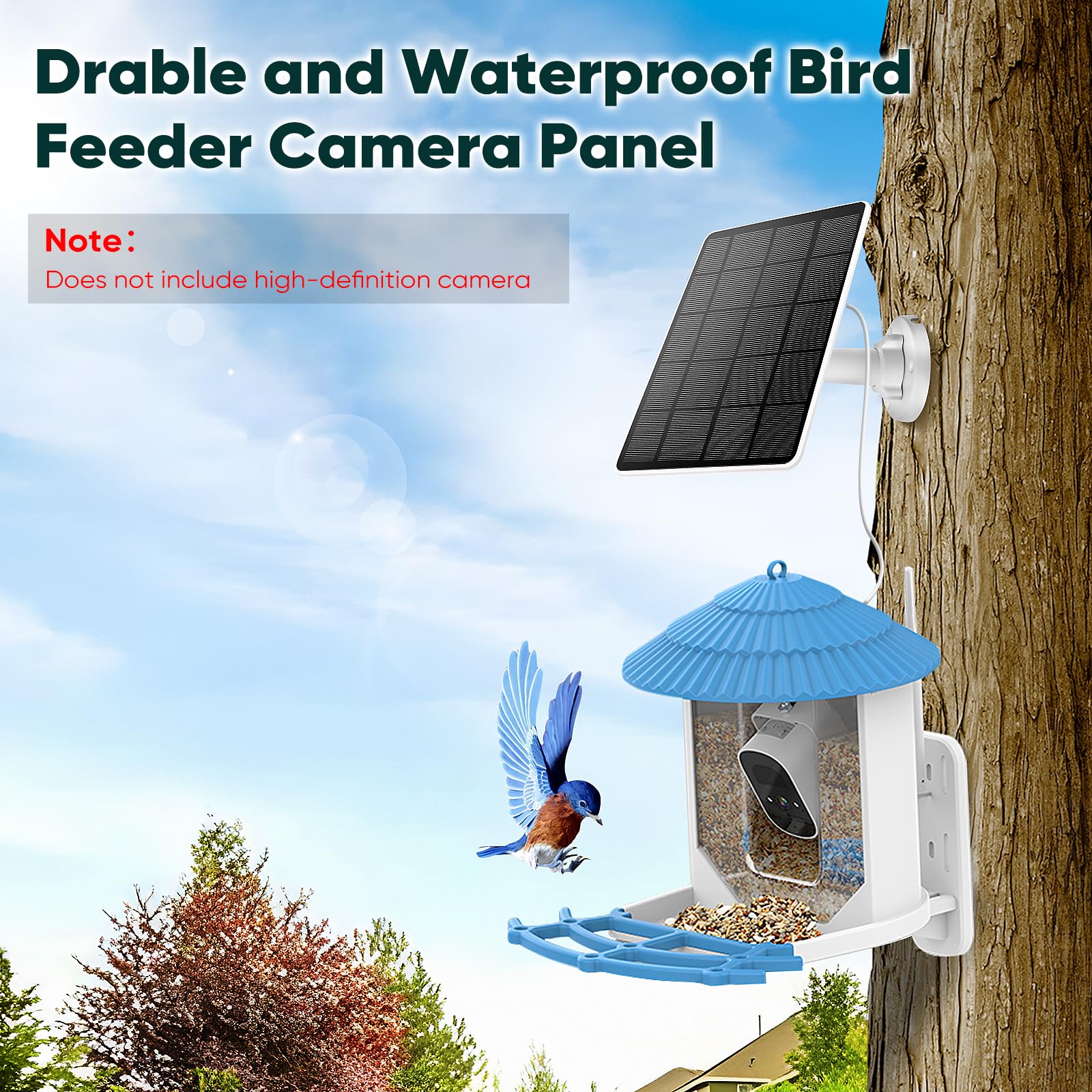 Hhuiyu 360-degree bracket enables easy installation and flexible mounting angles.