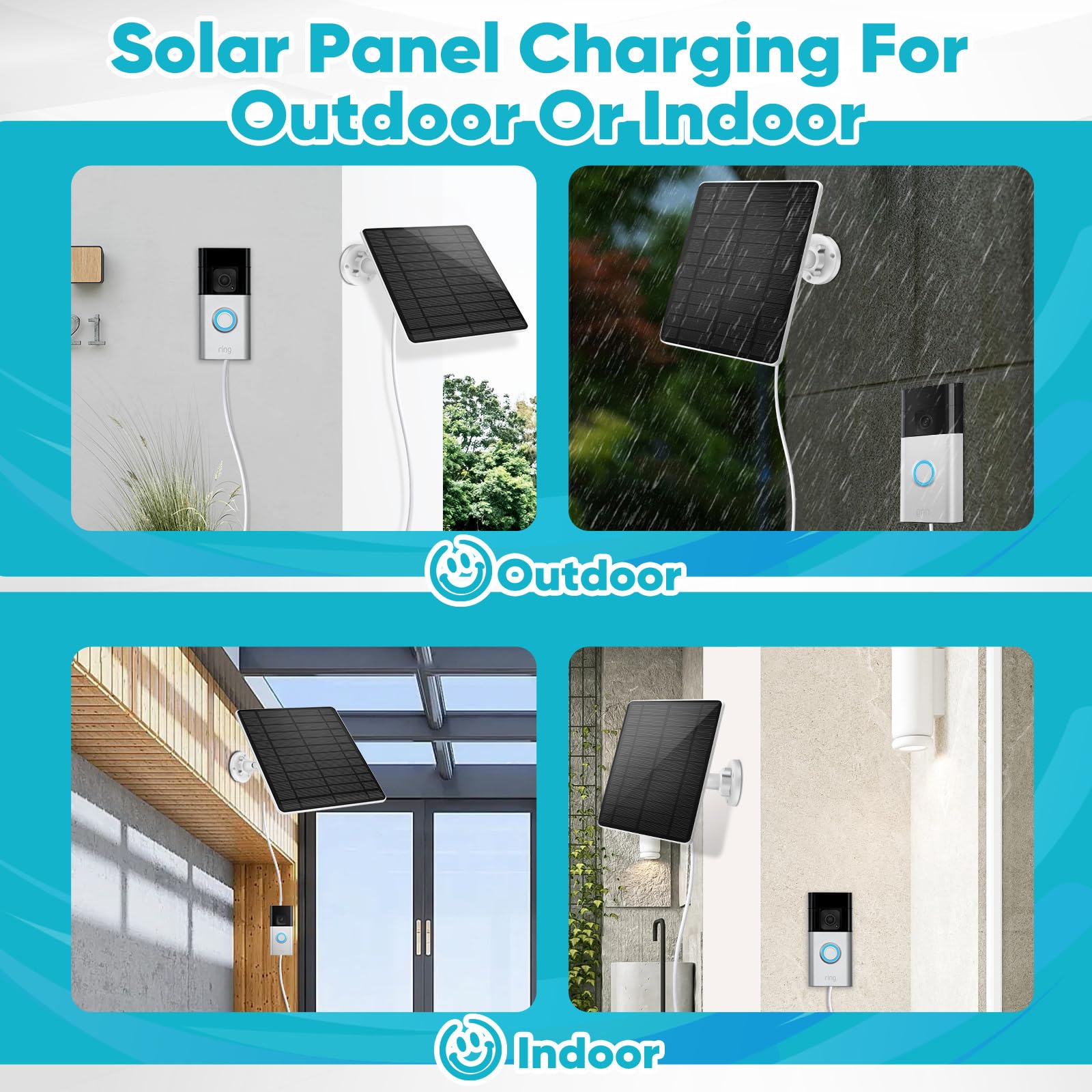 Hhuiyu solar panel kit includes bracket screws and installation accessories