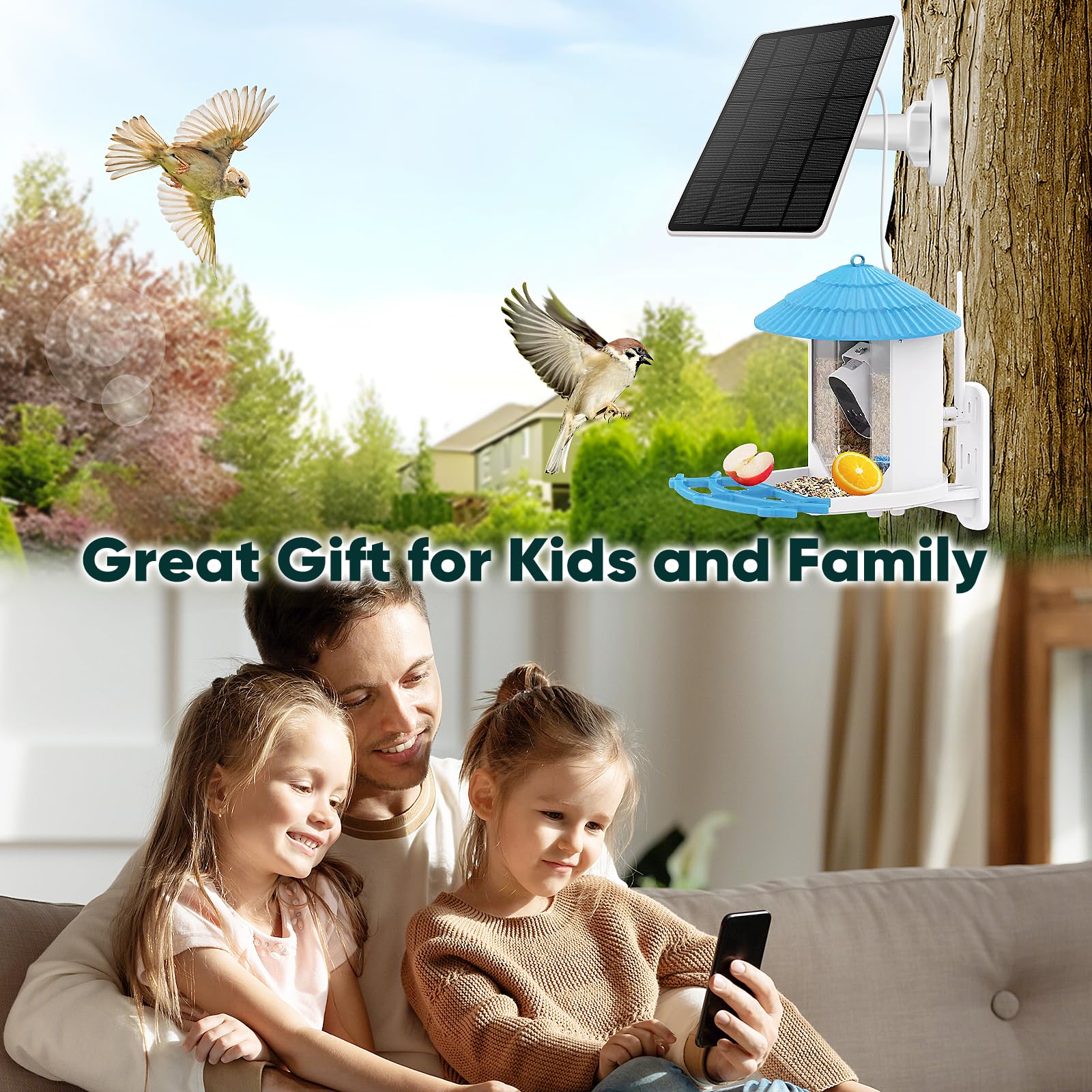 Hhuiyu IP66 weatherproof solar panel withstands wind, rain, and snow.
