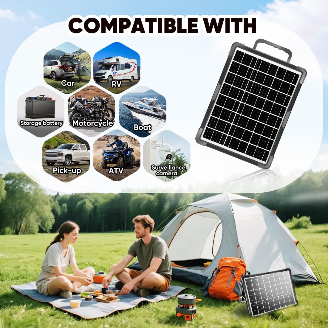 Hhuiyu MPPT controller for efficient charging and battery protection