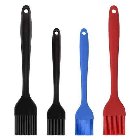 Hhyn large red silicone basting brush for even sauce coating