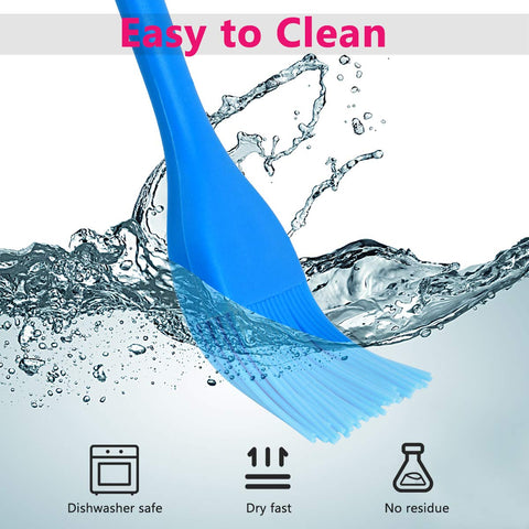 Hhyn small blue silicone brush for precise butter application