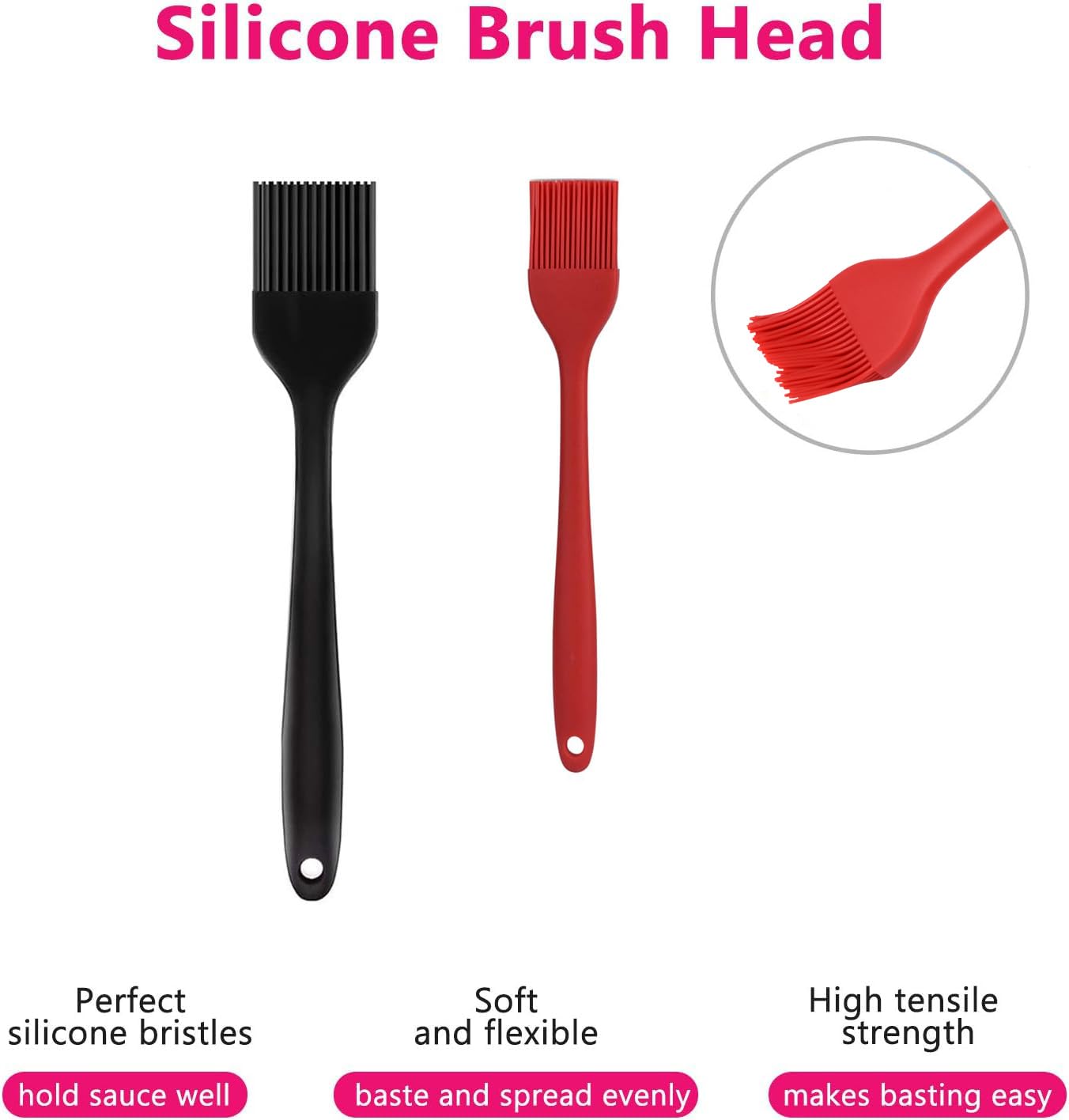 Hhyn silicone brush heat resistance for high-heat cooking