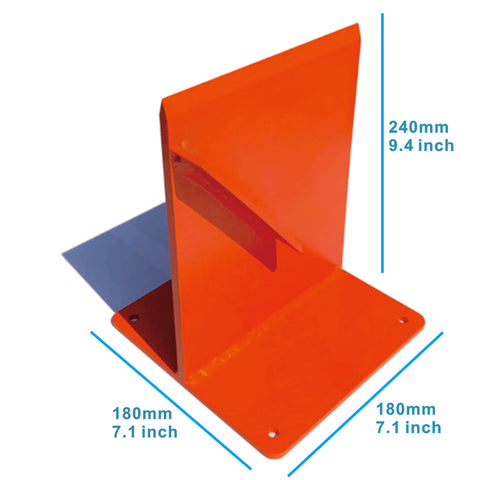 Hi Flame wood-cracker orange finish emphasizes durable, visible tool