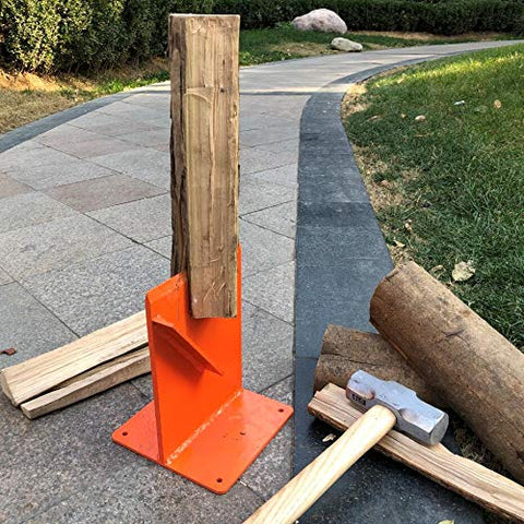 Hi Flame wood-kindling-splitter angled shot highlights compact, easy-use design