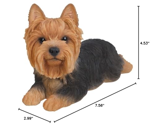 Hi-Line Gift Ltd Yorkshire Terrier resin statue makes a lovely gift