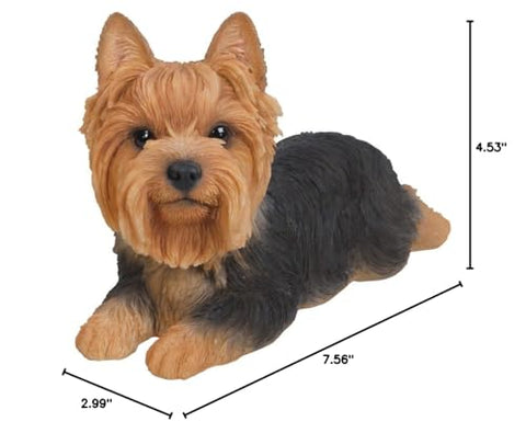 Hi-Line Gift Ltd Yorkshire Terrier resin statue makes a lovely gift
